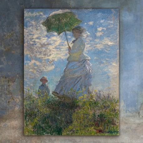 Malowanie Kobieta Z Paso Ytem Madame Monet I Jej Syn Claude Monet