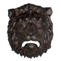 Decorative ornemental wall plate cast iron "lion head mask"