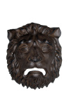 Decorative ornamental wall plate cast iron "lion head mask"