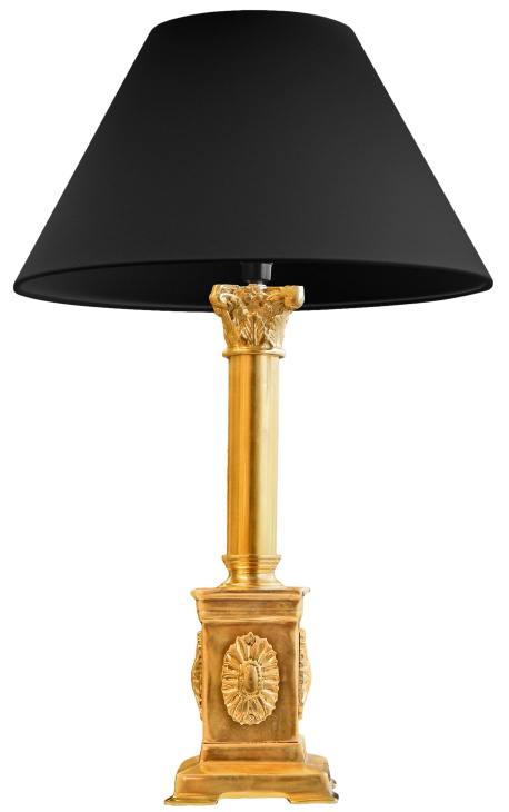 Paire Lampe de table / de chevet en bronze