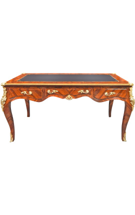 Stort Louis XV skrivbord i intarsia