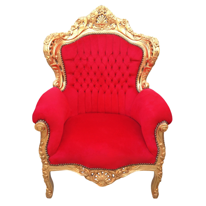 big velvet chair