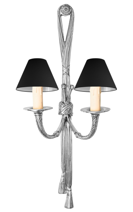 large silver wall sconces