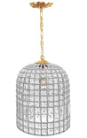 Chandelier Bell με σχήμα γυαλιού και χάλκινο 30 cm