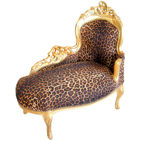 Leopard chaise best sale