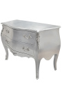 Barock Kleiderschrank mit Stil Louis XV silber bronzen