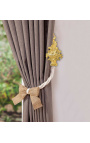 Paar bronzen curtainhouder "Bouquet van bloemen"