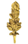 Coppia di porta-tende in bronzo "Foglie"