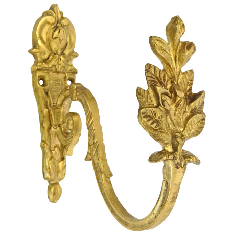Pair of Louis XIV Baroque Style Gilt Bronze Curtain Hooks or Tie Backs Set  of 2