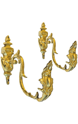 Pareja de soporte de cortina de bronce "Rockery"