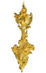 Coppia di porta-tende in bronzo "Bouquet e acanto"