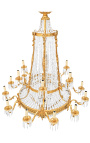 Very large Napoleon III style chandelier with 18 sconces