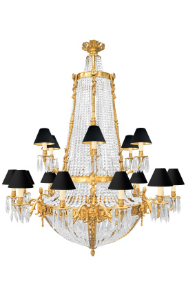 Very large Napoleon III style chandelier with 18 arms