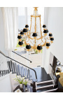 Very large Napoleon III style chandelier with 18 sconces