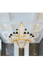 Very large Napoleon III style chandelier with 18 sconces