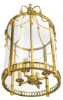 Lantern mare de hol din bronz aurit stil Ludovic al XVI-lea