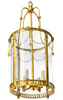 Lantern mare de hol din bronz aurit stil Ludovic al XVI-lea