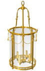 Lantern mare de hol din bronz aurit stil Ludovic al XVI-lea