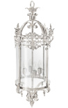 Large hall lantern silvered bronze 