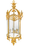 Great lantern for hall of gilded bronze