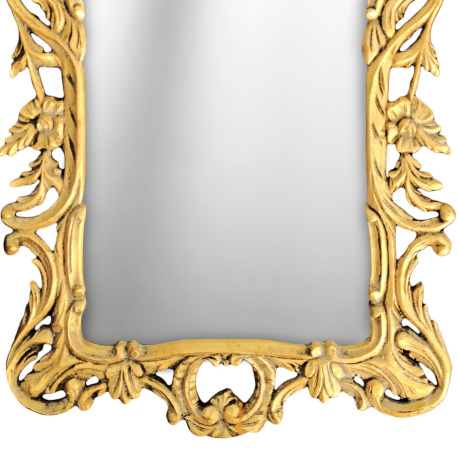 Grande specchio barocco rococò in legno dorato