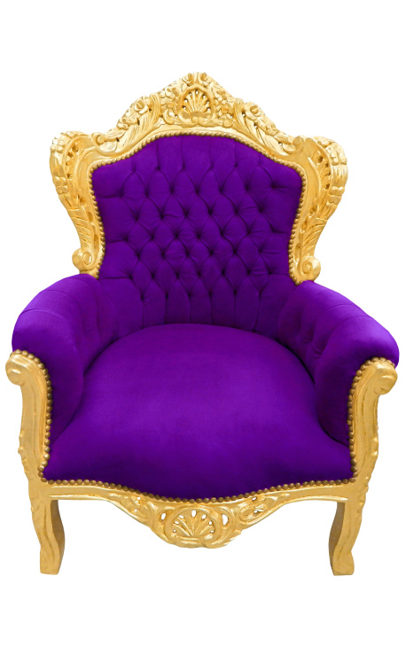 purple royal chair