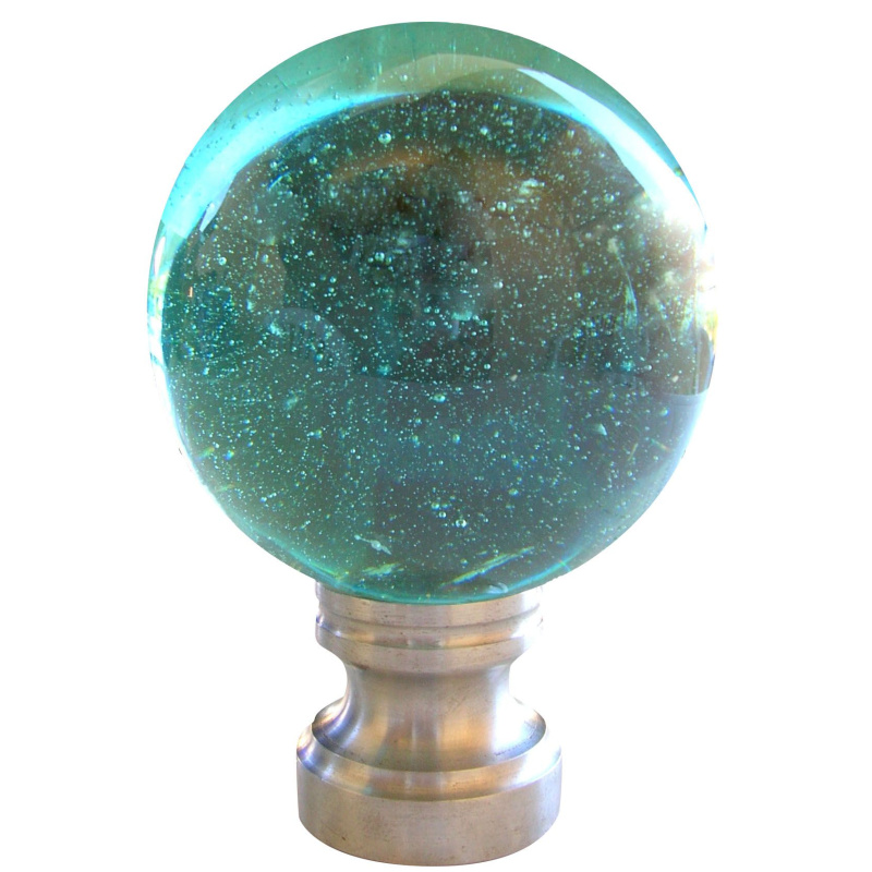 Boule en verre bleu LYON (D18cm)