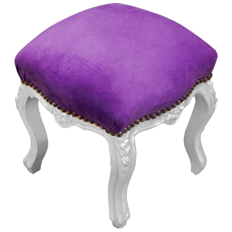 Purple discount velvet stool