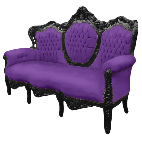 gothic-furniture-victorian-sofa-with-black-and-velvet-purple-fabrics, BRABBU