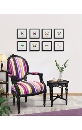 Quadro decorativo com uma borboleta &quot;Urania Ripheus&quot;