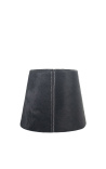 Black cowhide shade 18 cm in diameter