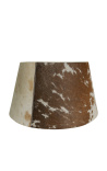 Musta ja valkoinen cowhide lampshade 40 cm halkaisijalla