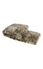 Gray faux fur throw 130 x 180