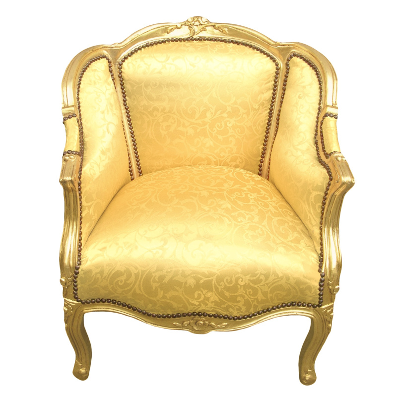 19th Century French Louis XV Bergere Arm Chair in a Fine Floral Uphols