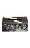 Negro y blanco Cowhide Rectangular Serving Platters (set de 3)