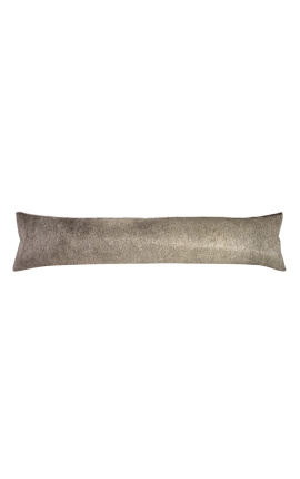 Coussin anti courant d'air cale porte en peau de vache gris