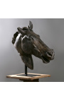Velká škála "Koňská hlava Selene" o podpoře z černého kovu
