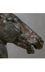 Velká škála "Koňská hlava Selene" o podpoře z černého kovu