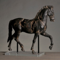 Grande sculpture "Cheval de Monti" sur support