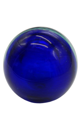 Bola de escalera de cristal azul oscuro