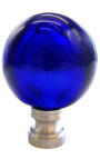 Sfera per scale in vetro blu scuro