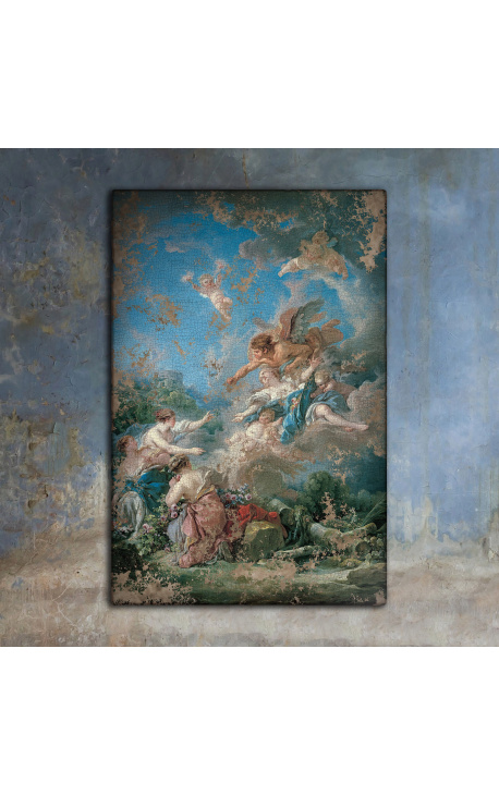 Malování "Boreas odstraní Oreithyia" - Francois Boucher