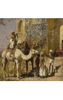 Pintura "La antigua mezquita azulada fuera de Delhi" - Edwin Lord Weeks