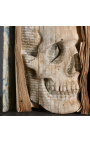 "Memento Mori" boek met gesneden schedel