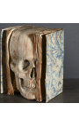 "Memento Mori" boek met gesneden schedel