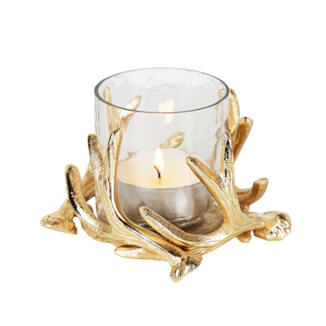 EDZARD porta tealight, candele permanenti Cornelius Pine, altezza 12 cm,  circonferenza 10 cm, adatti per maxi tealight, resistenti al calore fino a  90° : : Casa e cucina