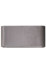 Abat-jour rectangulaire velours anthracite 55,5 cm