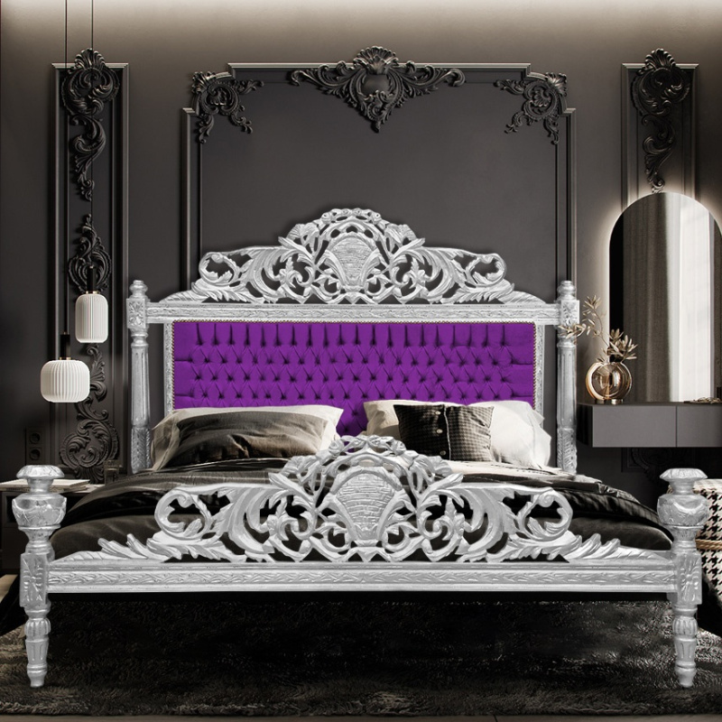 Purple and Silver Bedroom Dresser