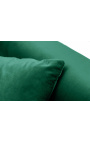 Savremeni tri sjedala "Febe" sofa krevet u smaragdnoj zelenoj