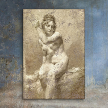 Art Reproductions Femme nue en buste by Pierre-Paul Prud'hon (1758-1823,  France)